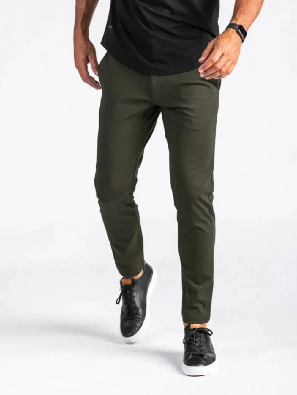 BYLT Premium Basics Everyday Pant 2.0 Size 32/T in Dark Olive Green